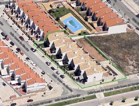 ubicación viviendas en hilera cáceres